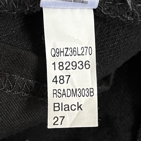 American Apparel The High Waisted Cuff Short Black 27 - Picture 12 of 16